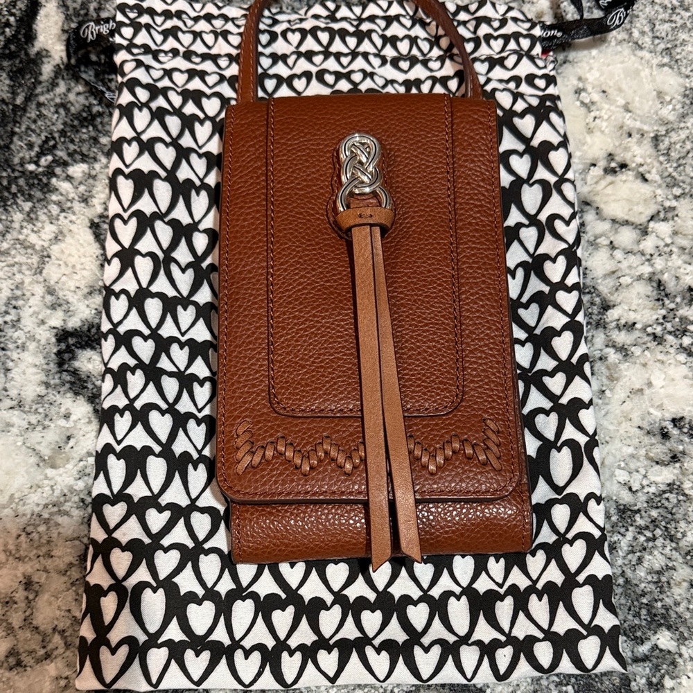 Brighton Brown Leather Crossbody Bag